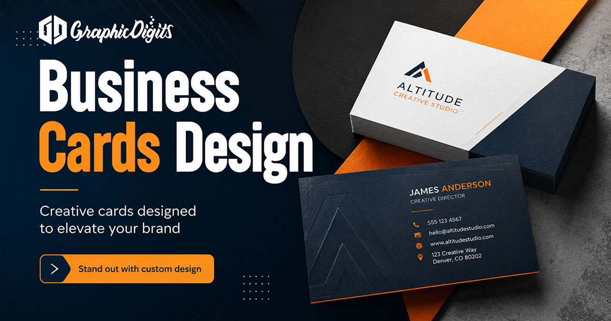 Design custom business cards by Graphic Digits