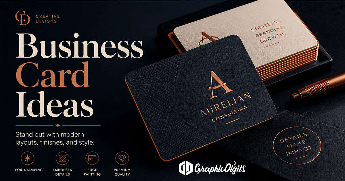 Design custom business cards by Graphic Digits
