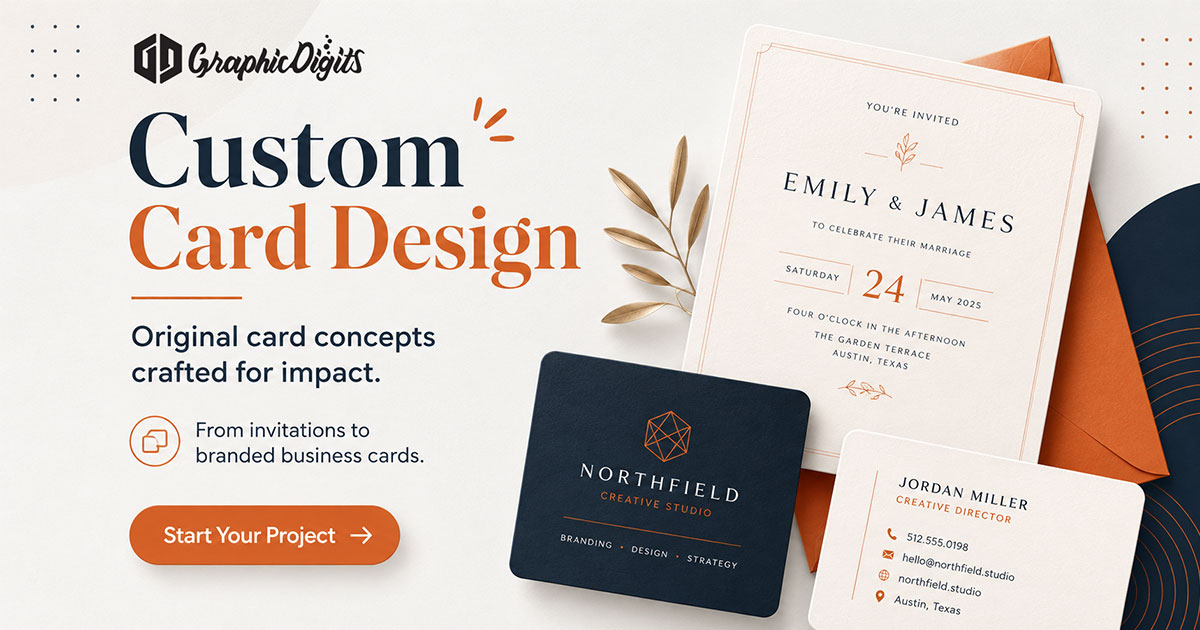 Design custom business cards with Graphic Digits