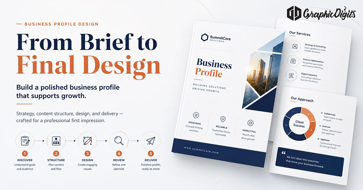 Custom business profiles by Graphic Digits
