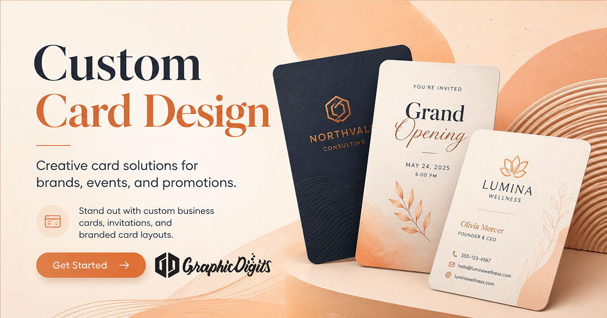 Design custom cards with Graphic Digits