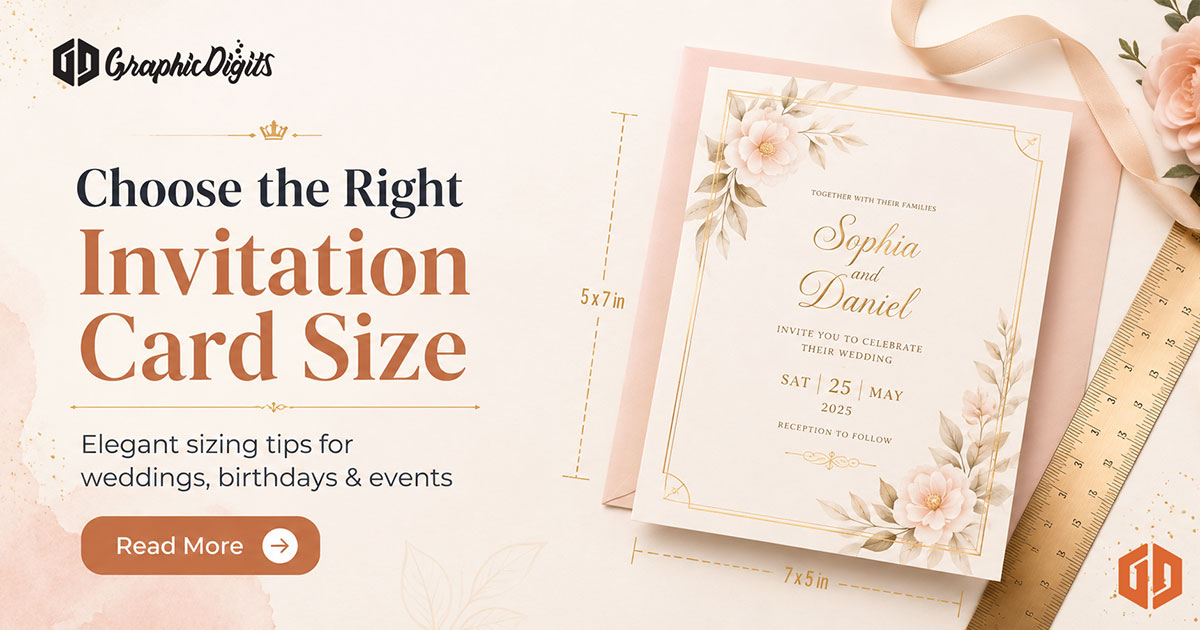Custom invitation design by Graphic Digits