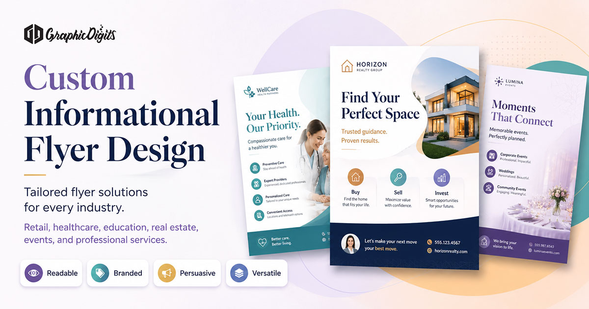 Designing a flyer by Graphic Digits