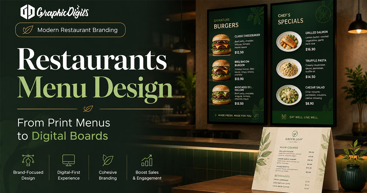Designing a menu by Graphic Digits