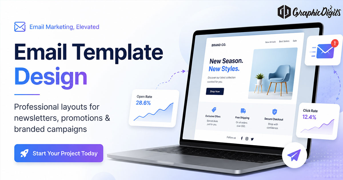 Email marketing design by Graphic Digits