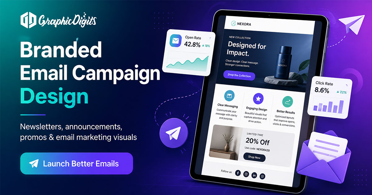 Email signature block design by Graphic Digits