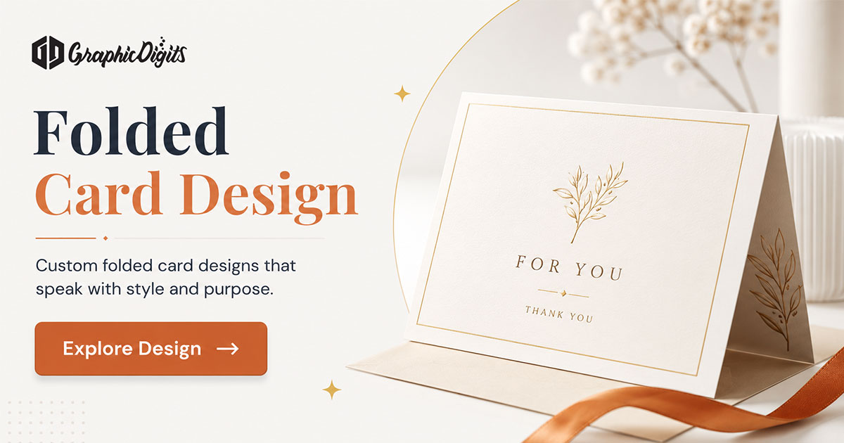 Folded Christmas cards design