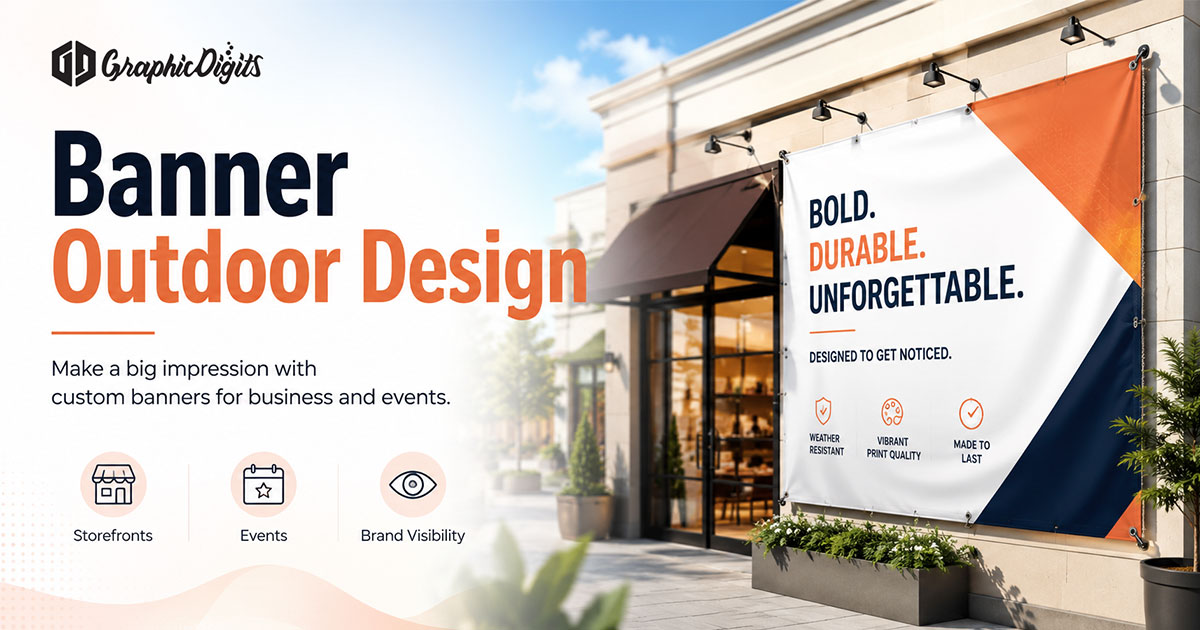 Good banner outdoor design by Graphic Digits