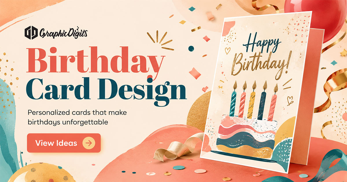 Happy birthday card design