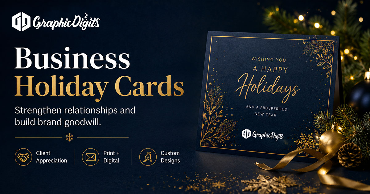 Holiday cards for business by Graphic Digits