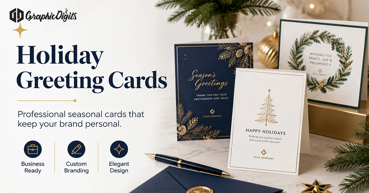Holiday photo greeting cards by Graphic Digits