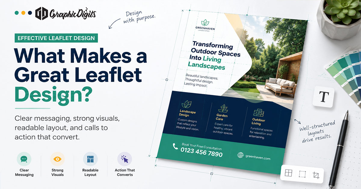 Leaflet flyer design by Graphic Digits