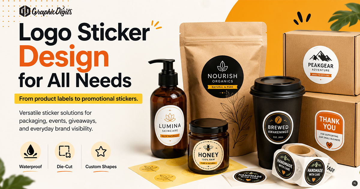 Logo sticker design by Graphic Digits