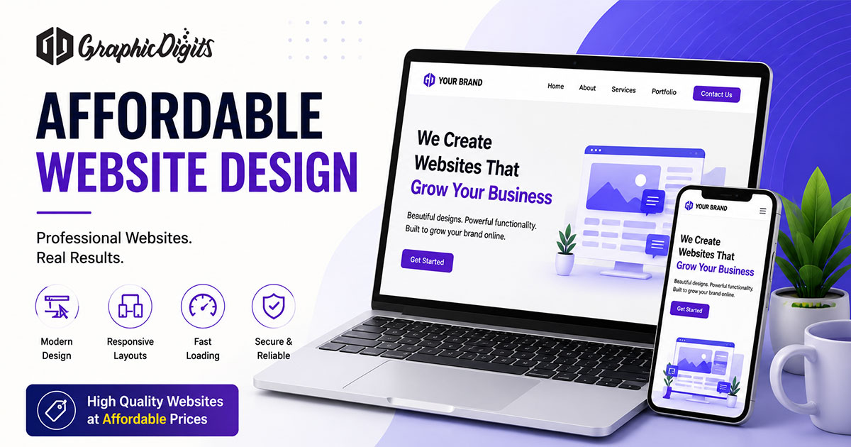 Modern website design by Graphic Digits