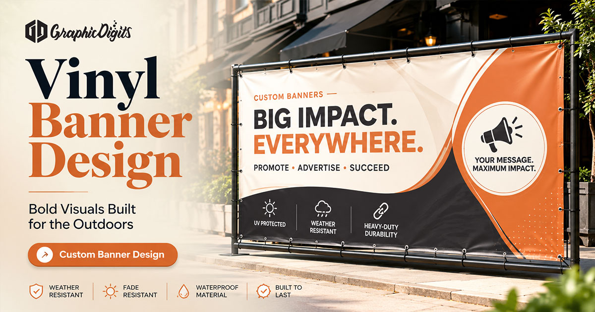 Outdoor banner signs by Graphic Digits