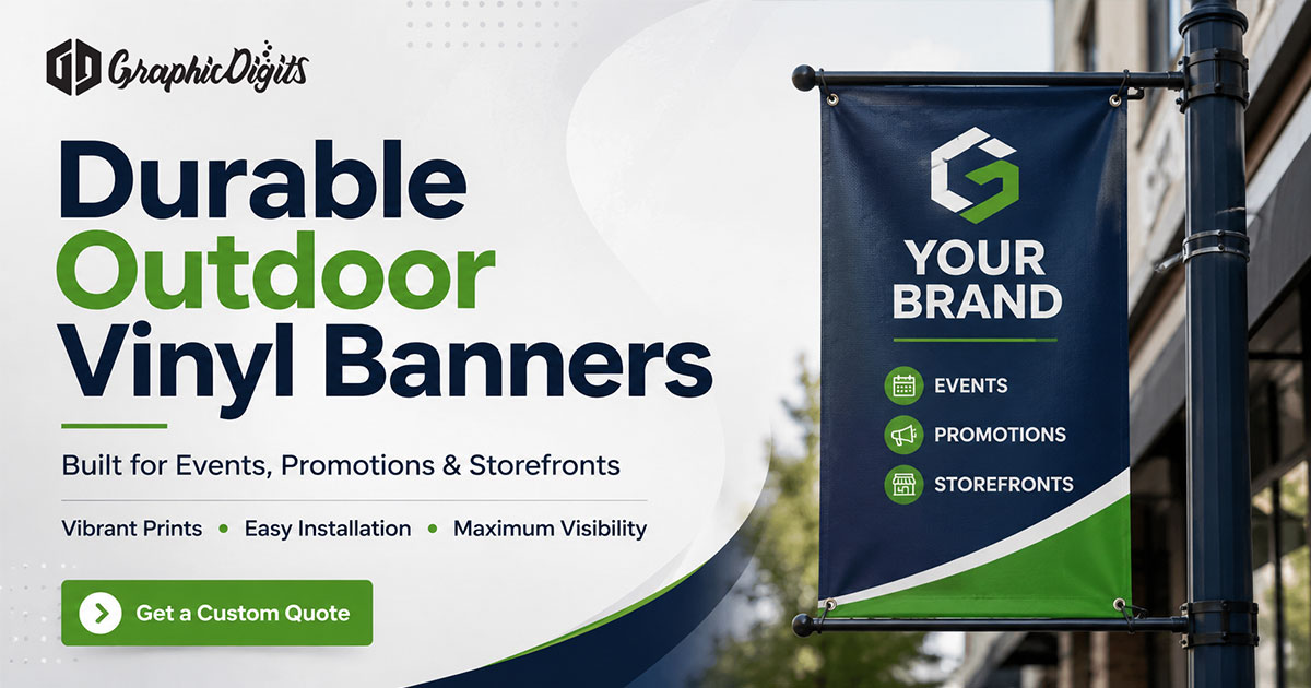 Outdoor vinyl banners design