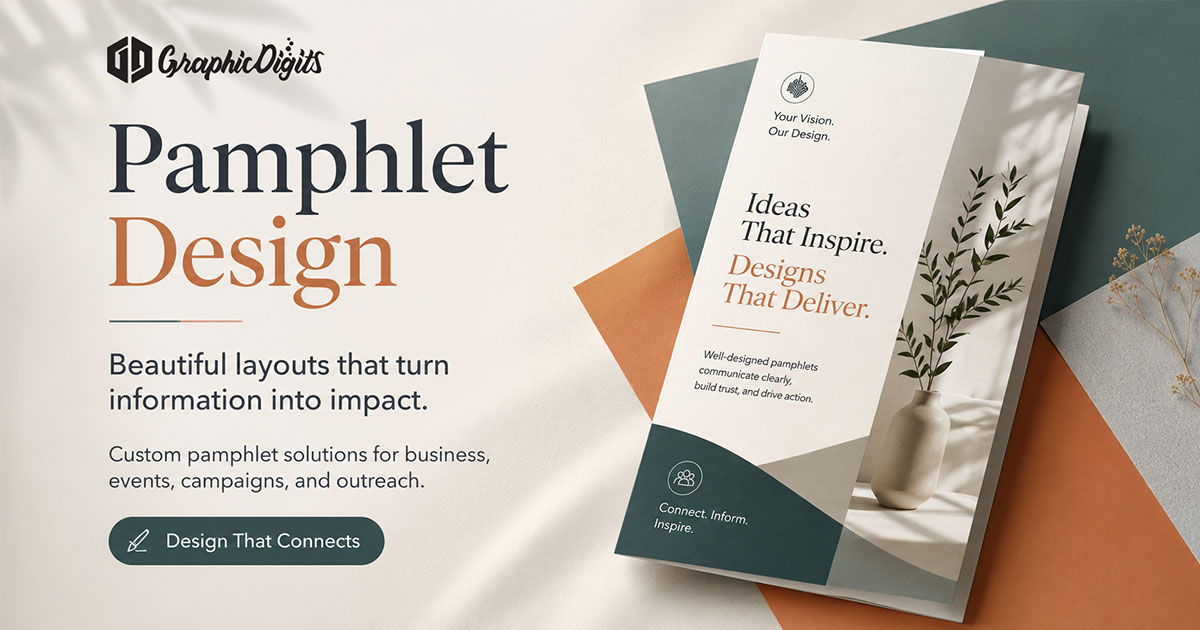 Pamphlet maker services by Graphic Digits