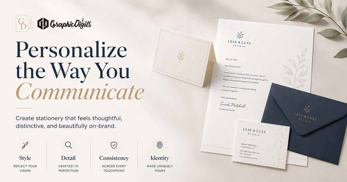 Personal stationery by Graphic Digits