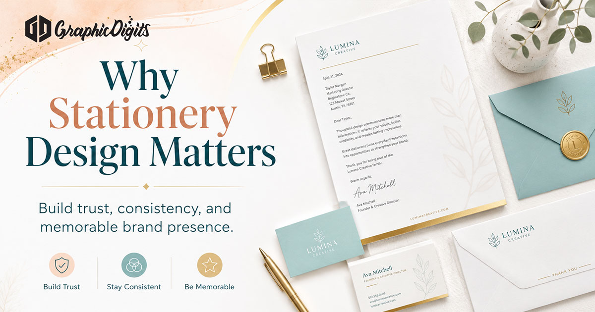 Personalized stationery by Graphic Digits