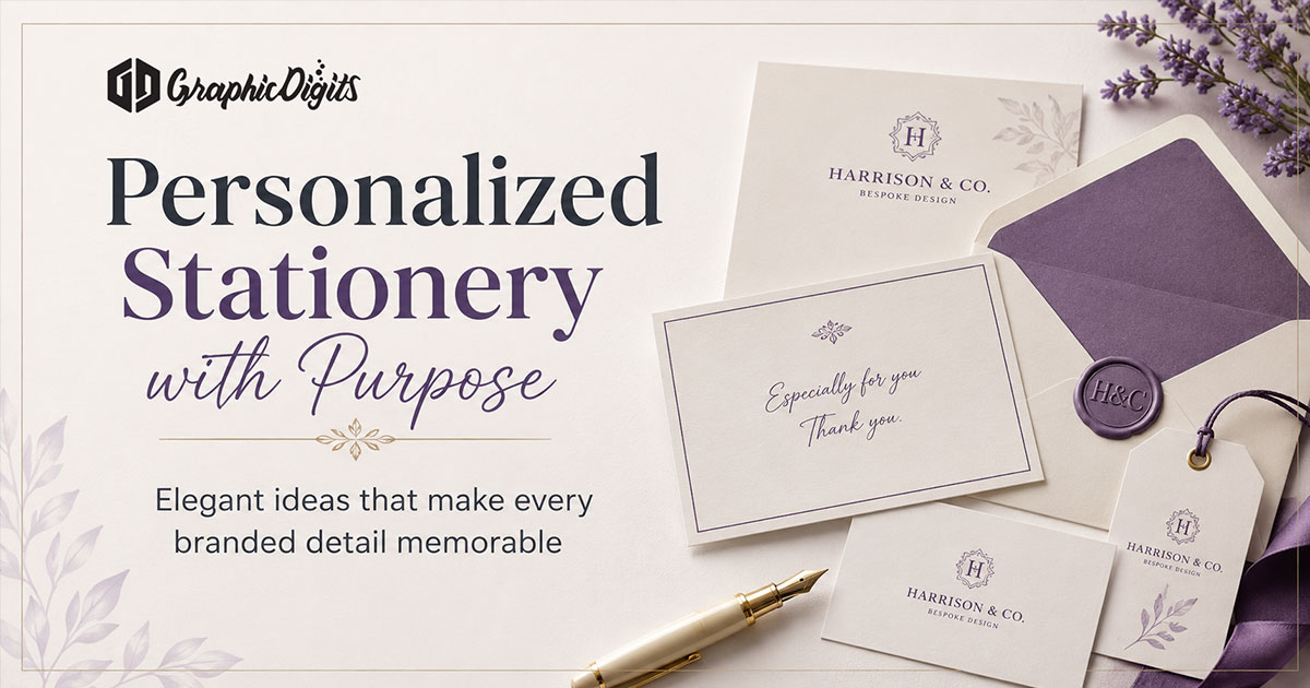 Personalized stationery by Graphic Digits