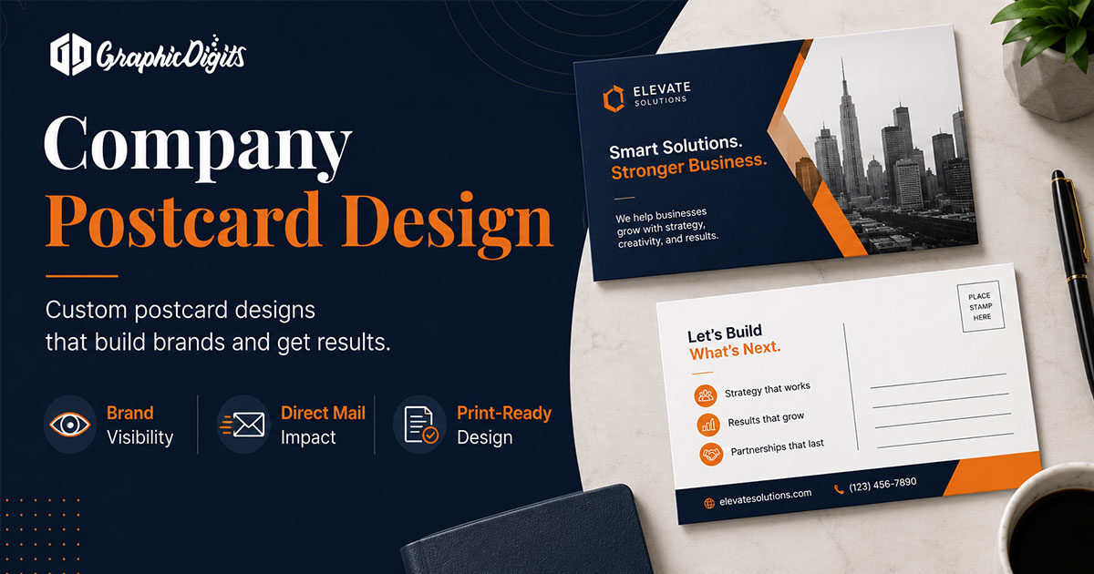 Postcard designs by Graphic Digits