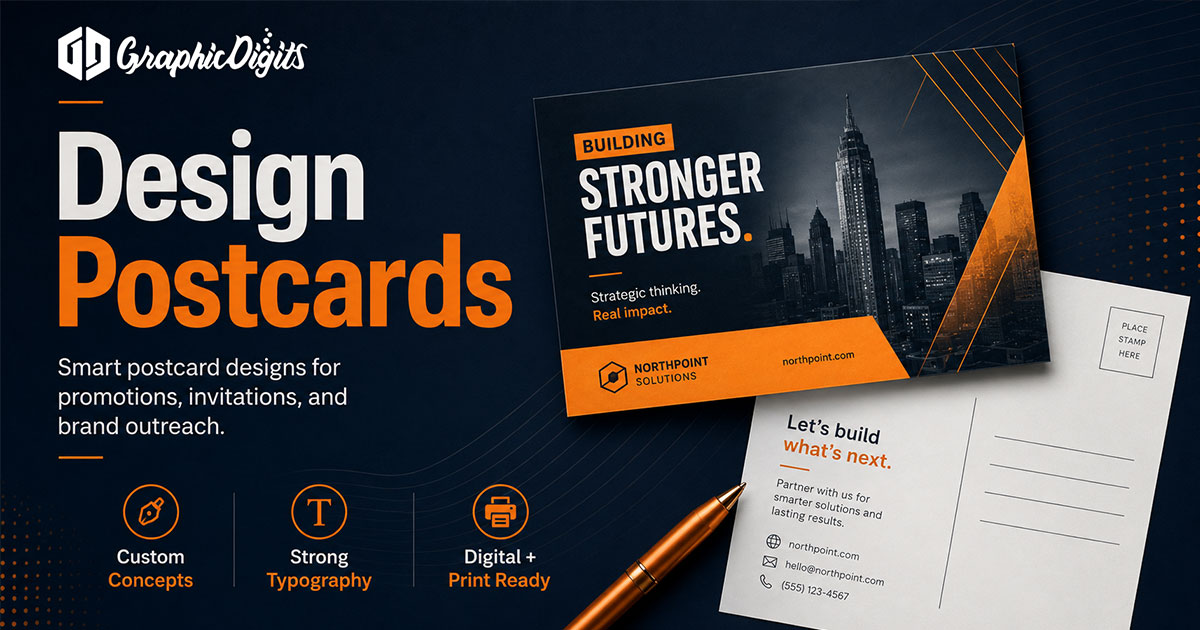 Postcards design by Graphic Digits