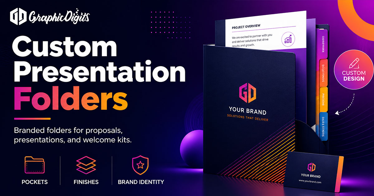 Presentation folders custom by Graphic Digits