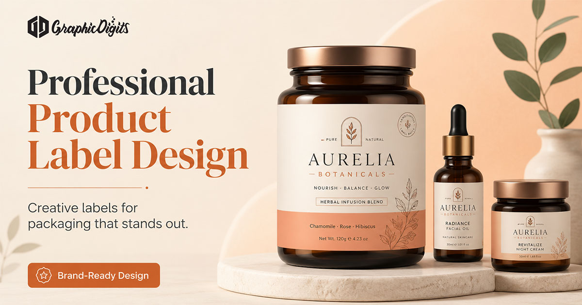 Product label designers at Graphic Digits