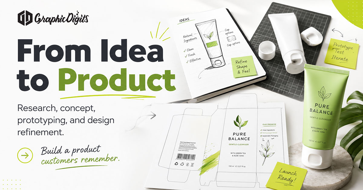 Product packaging design by Graphic Digits