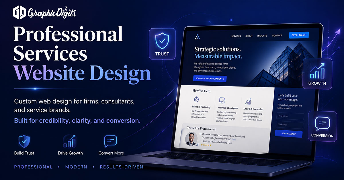 Professional website design services by Graphic Digits