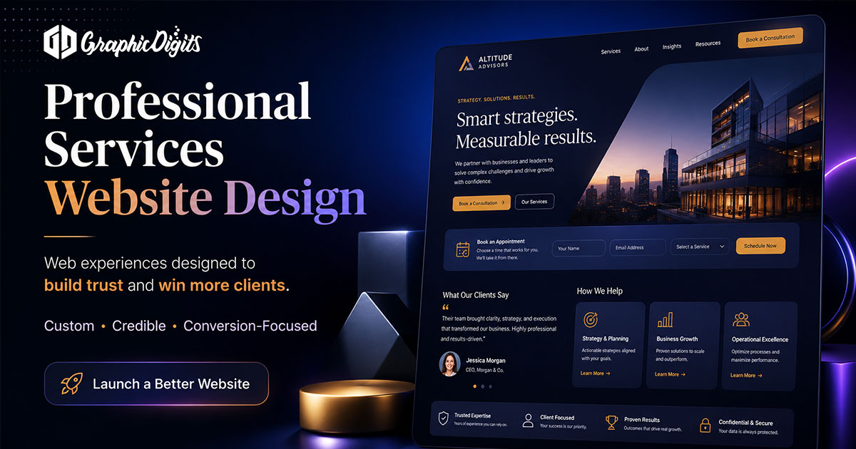 Professional website design by Graphic Digits