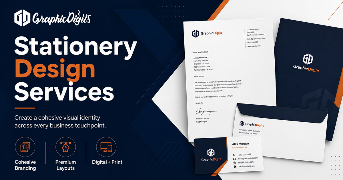 Stationery design by Graphic Digits