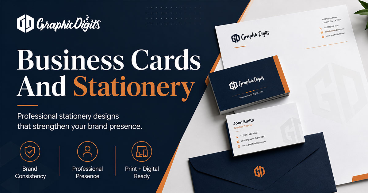 Stationery design and business cards by Graphic Digits