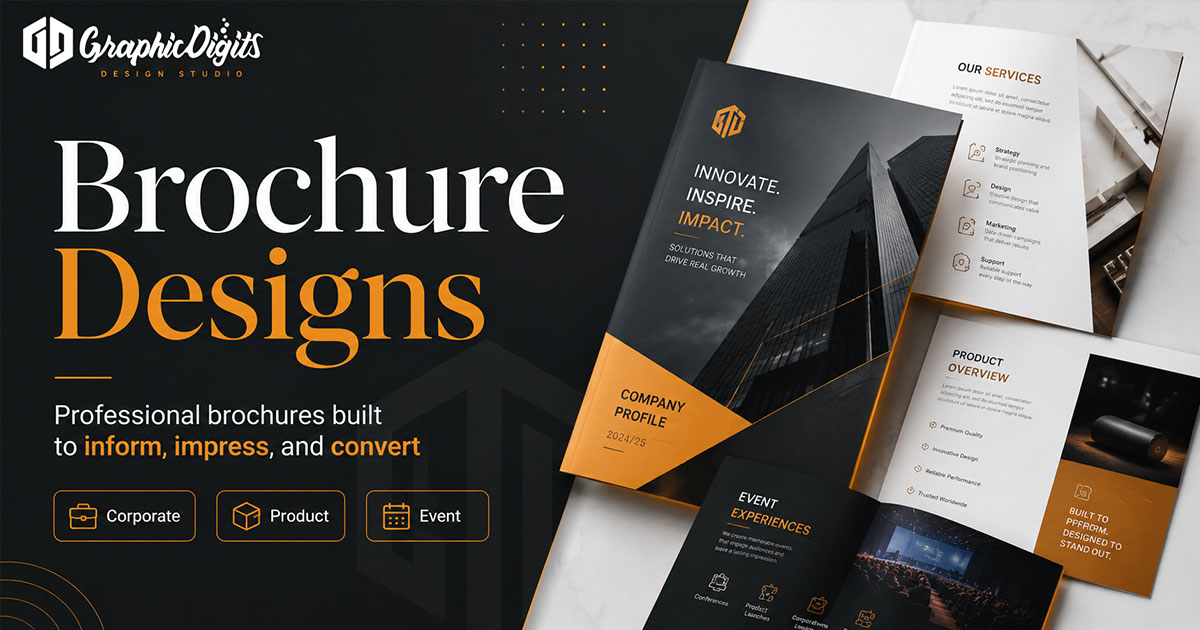 Trifold brochure design by Graphic Digits