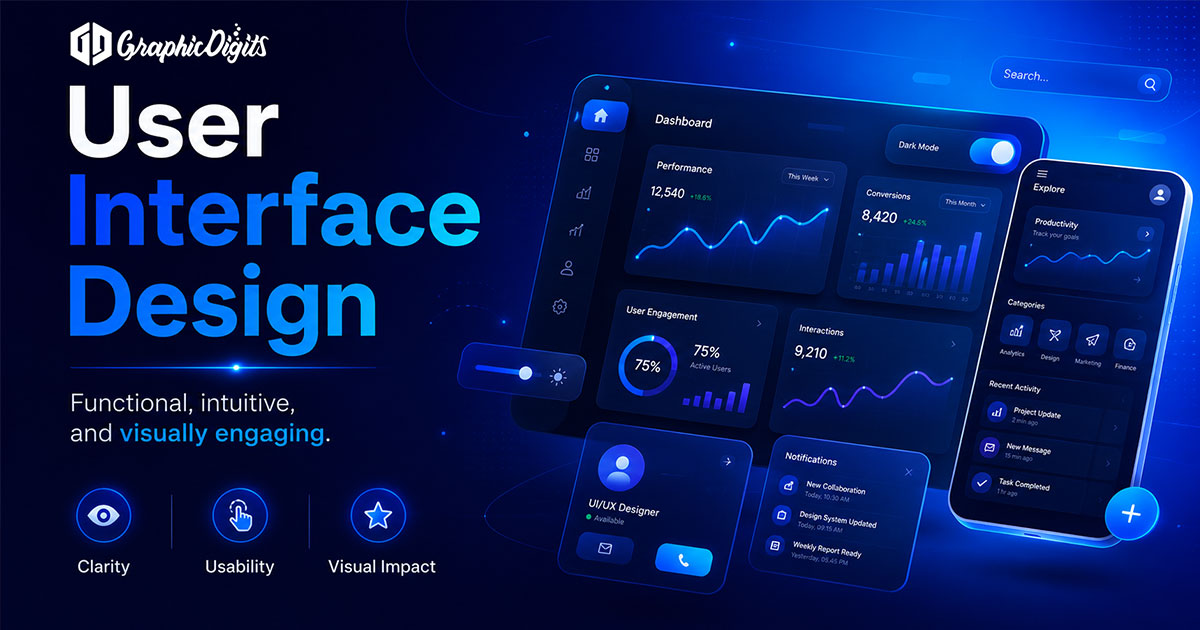 User interface design agency by Graphic Digits