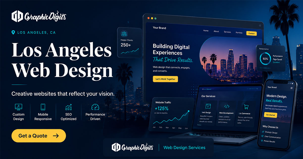 Web design Los Angeles portfolio example