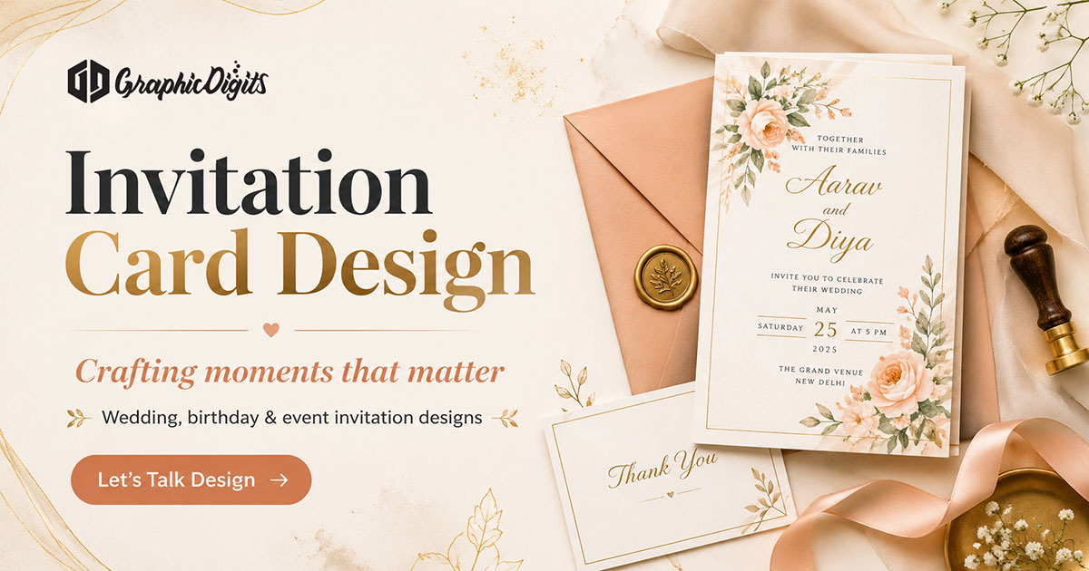 Wedding invitation card design