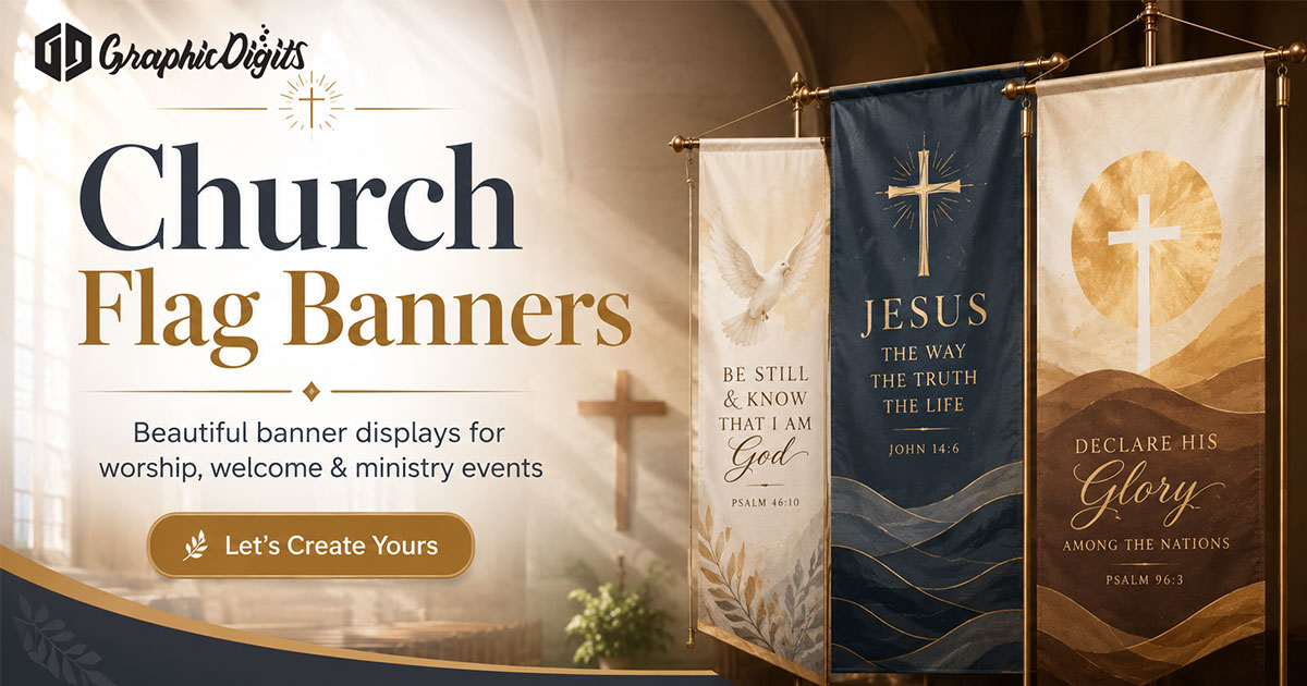 Welcome banners for church by Graphic Digits