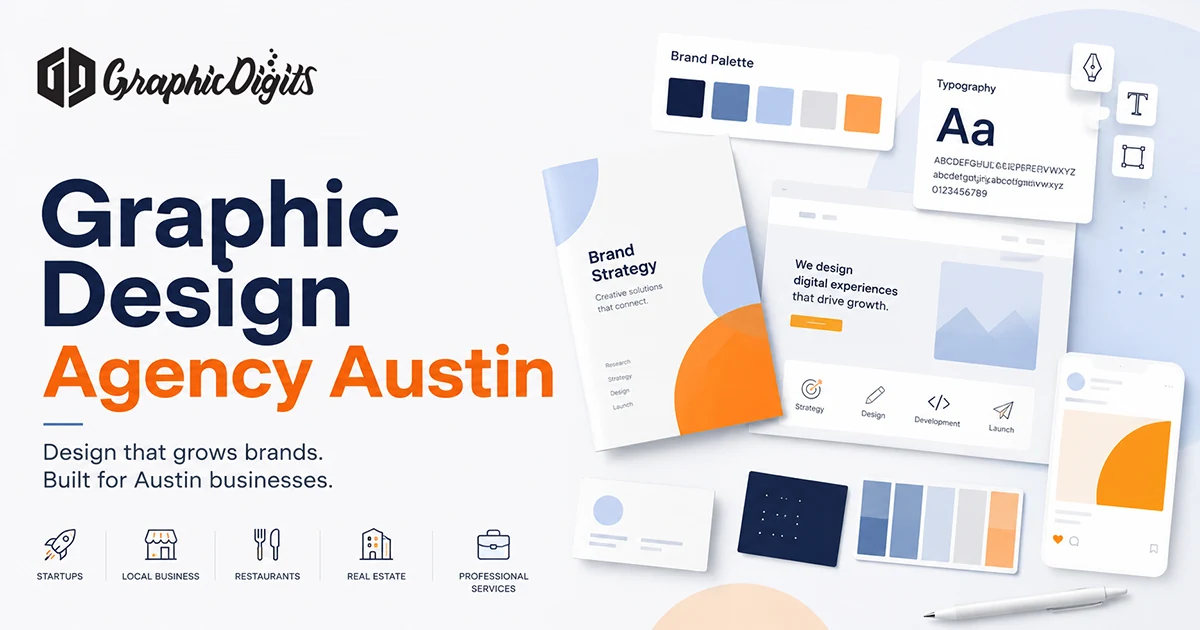 Professional branding system for Austin business marketing